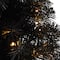 2ft. Pre-Lit Black Artificial Christmas Tree, Warm White LED Lights